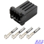 Preview: Reparaturset 4-polig Stecker f. Kabelbaum passend zu Harley Davidson 72914-01BK