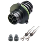 Preview: Rundstecker Set Stift 2 polig AMP DIN 72585 Rundsteckverbinder Stecker IP67 KFZ