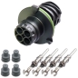 Preview: Rundstecker Set Stift 4 polig AMP DIN 72585 Rundsteckverbinder Stecker IP67 KFZ