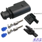 Preview: Stecker passend zu 8D0973822 VW Reparatursatz 2-pol. Stift 0,50²-1,00² mit Halter 8P0919136