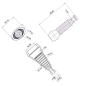 Preview: Stecker passend zu VW AUDI SEAT SKODA 1J0973723G Tülle Reparatursatz 3-pol. Buchse 0,5²-1,0² Kurbelwellensensor