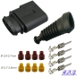 Preview: Stecker passt zu VW 1J0973824 Reparatursatz 4-pol. Tülle Stift 1,0²-2,5² 1J0 973 824  