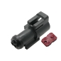 Preview: Steckverbinder Stecker Connector Stift 2-pol FORD XW4T-14A464AUA u. Verriegelung