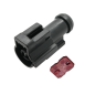 Preview: Steckverbinder Stecker Connector Stift 2-pol FORD XW4T-14A464AUA u. Verriegelung