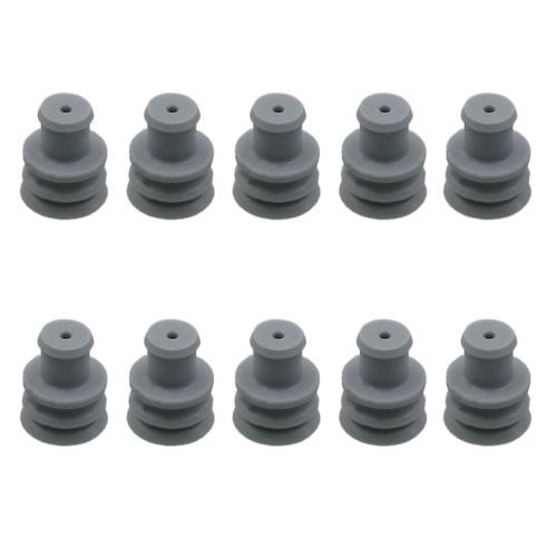 10x Seal / Dichtung f. Rundstecker Leitung Ø 1,20-2,10mm DIN 72585 Stecker System 2.50mm