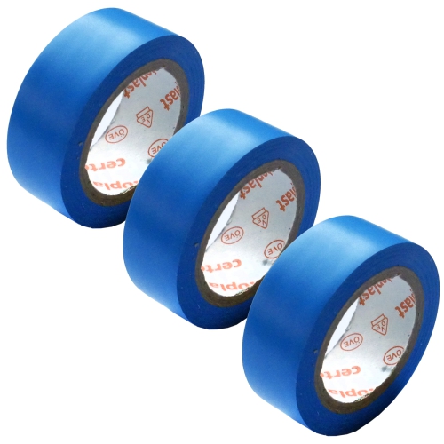 3x Isolierband blau 4,5m x 15mm Klebeband Tape PVC VDE Elektrik Industrie KFZ