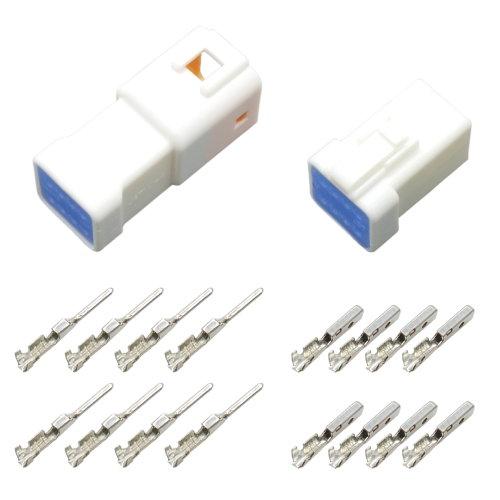 JWPF Stecker Set 8-polig gedichtet IP67  Steckverbinder JST 08R-JWPF-VSLE-D und 08R-JWPF-VSLE-D mit passenden Crimp Kontakten