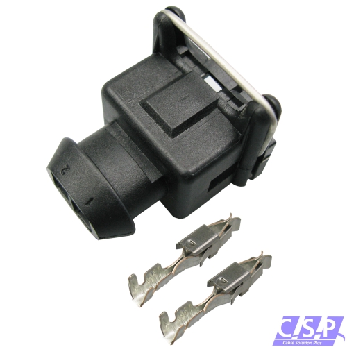 Reparatursatz 2-polig JPT Stecker Buchse TE 828657-3 incl. Kontakte