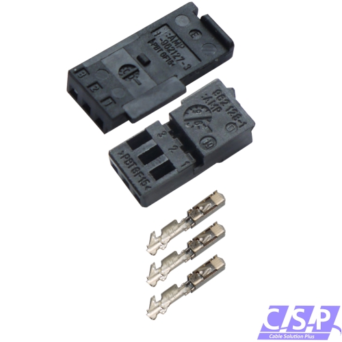 Reparatursatz MQS Stecker 3-polig 0,50²-0,75² passt zu BMW 1383738 / 1383822