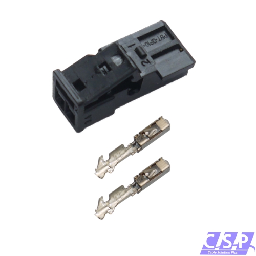 Reparatursatz Stecker 2-polig 0,50²-0,75² passt zu VW 3B0973115A TE 1-1718333-1