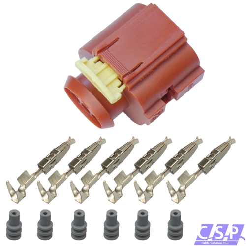 Reparatursatz Stecker 6-pol. AGR-Ventil kompatibel zu VW Fiat Ford Opel Renault Skoda