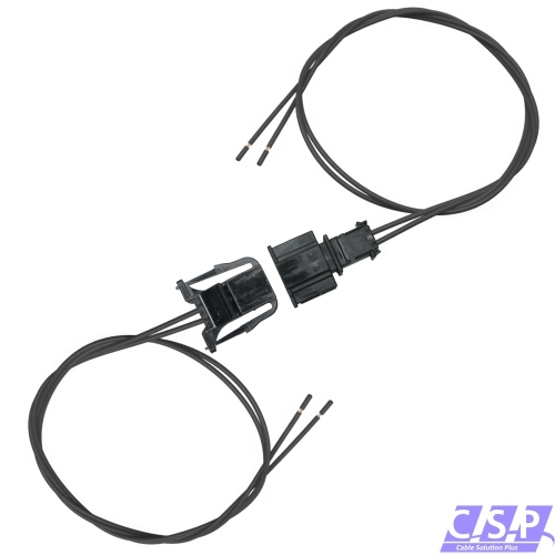 Reparaturset Kabelsatz 2-polig wie VW 1J0972712 + 1J0972923 Stecker Stift Buchse