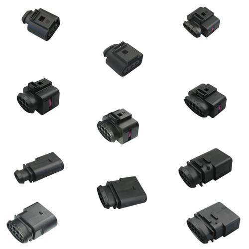 Sortiment / Set passt zu VW Steckverbinder Stecker JPT 2,8 Serie 2-polig bis 10-polig