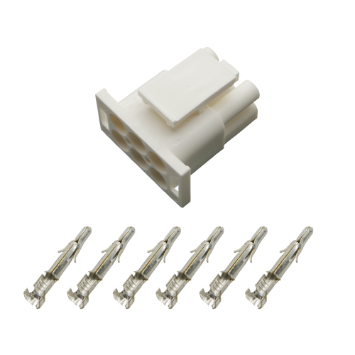 Stecker Stiftgehäuse Universal Mate N Lok 6-polig incl. Kontakten