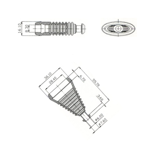 Stecker passt zu VW 1J0973733 Reparatursatz 6-pol. 0,50²-1,00² Tülle 1J0 973 733