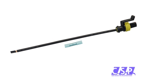 Superseal 1-polig konfektioniertes Buchsengehäuse, 250mm, Leitung FLRY 1,50mm², Schrumpfverbinder