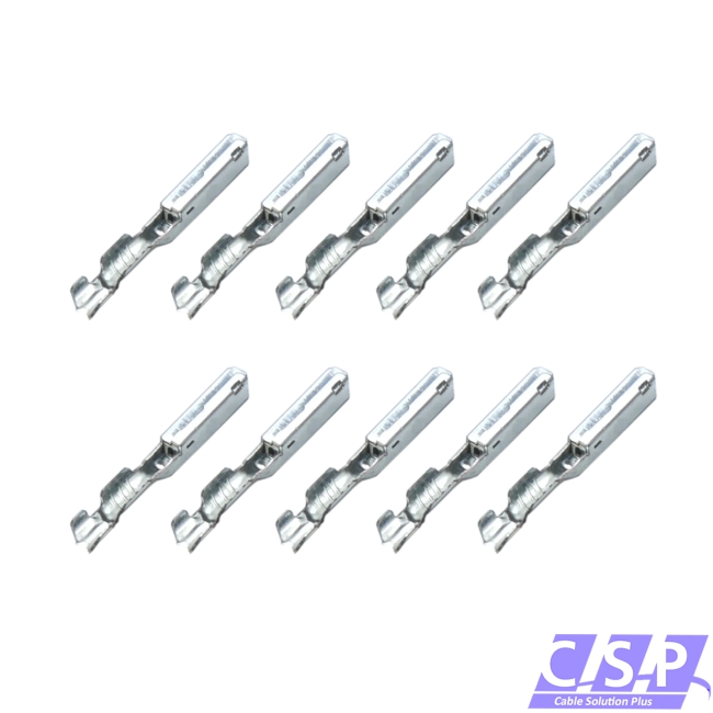 10x GET 0.64 Kontakt Pin Stecker Crimp Buchse 0,50-0,75mm² TE TYCO AMP 1393366-1