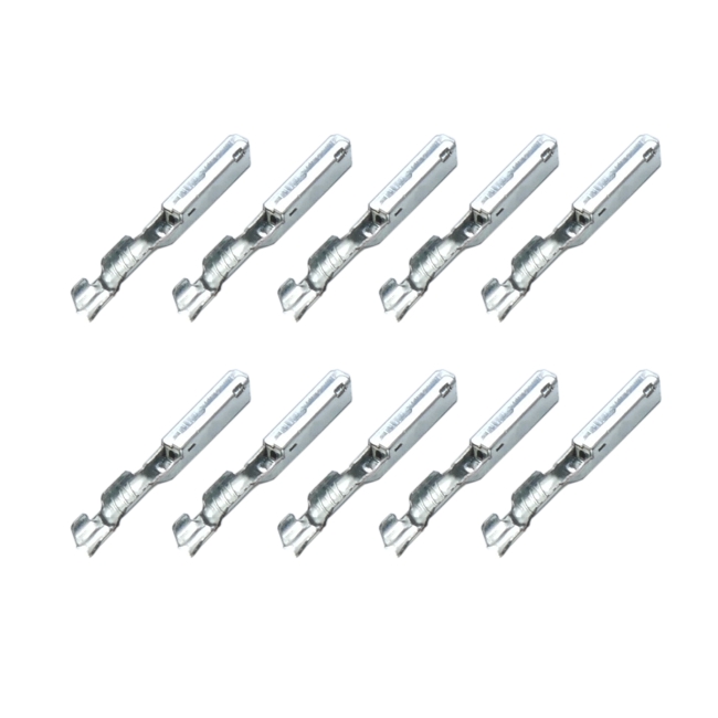 10x GET 0.64 Kontakt Pin Stecker Crimp Buchse 0,50-0,75mm² TE TYCO AMP 1393366-1