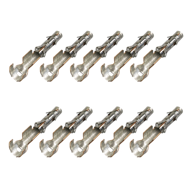 10x Kontakt f. Rundstecker Buchse 1,00²-2,50mm² DIN 72585 Stecker System 1.50mm