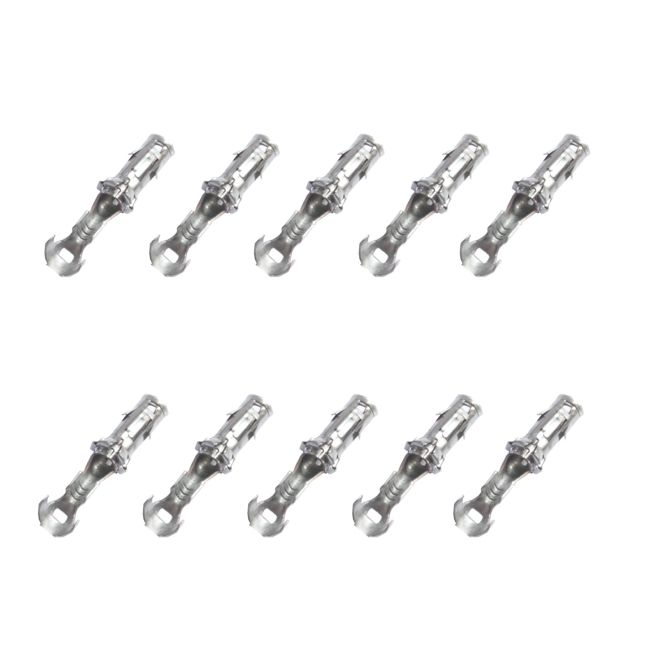 10x Kontakt f. Rundstecker Buchse 0,50²-1,00mm² DIN 72585 Stecker System 2.50mm