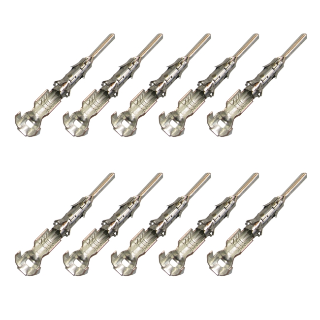 10x Kontakt f. Rundstecker Stift 1,00mm²-2,50mm² DIN 72585 Stecker System 1.50mm