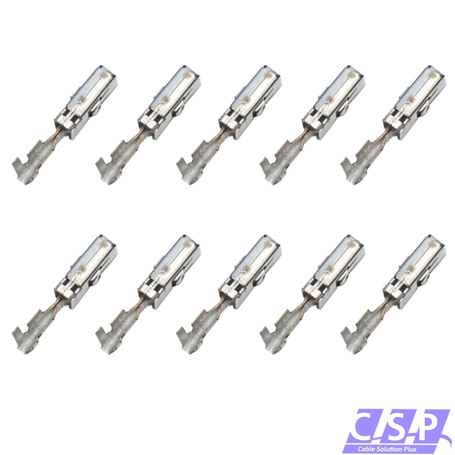 10x MCP 2,8 Kontakt Stecker Crimp Buchse 0,50-1,00mm² 1241388-1 / 105114.01