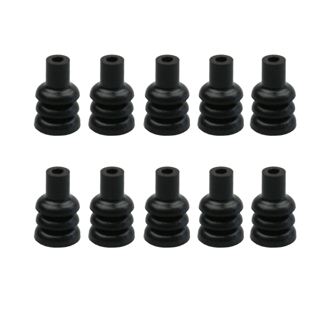 10x Seal schwarz f. Kontakte der Econoseal 070 Serie LKW AUTO Motorrad Industrie