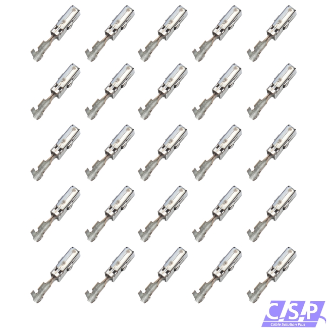 25x MCP 2,8 Kontakt Stecker Crimp Buchse 0,50-1,00mm² 1241388-1 / 105114.01