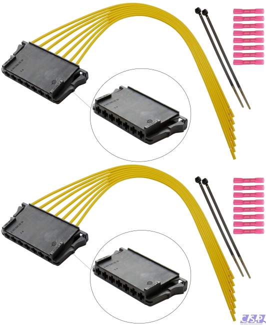 2x Stecker Rückleuchte Heckleuchte Kabel wie A2115450328 kompatibel zu Mercedes W203 W204 W211