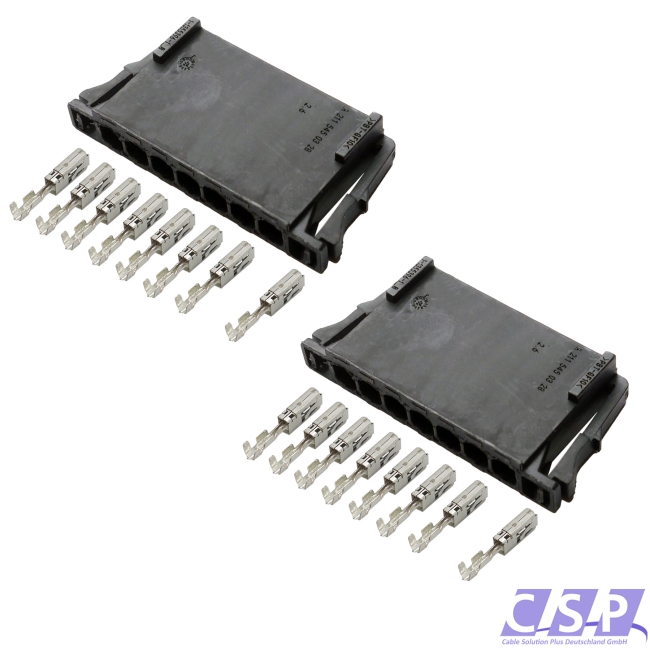 2x Stecker Set 7-pol wie A2115450328 Rückleuchte kompatibel zu Mercedes C-Klasse W203 W204 W211