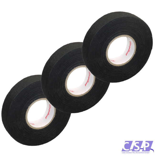 3x Tape Klebeband Gewebeband Coroplast 19mm x 25m Tapeband Isolierband KFZ PKW Elektro Industrie