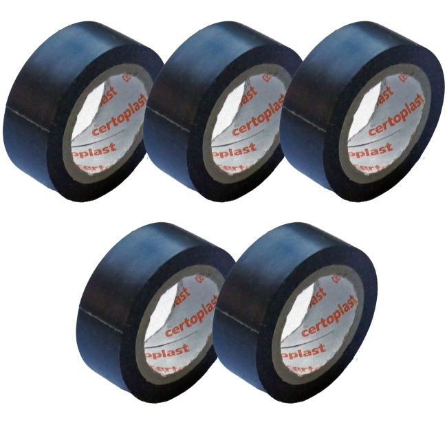 5x Isolierband schwarz 4,5m x 15mm Klebeband Tape PVC VDE Elektrik Industrie KFZ