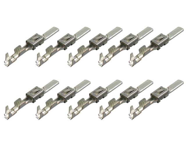 904 885.01, 2,8x0,8 Flachstecker, 0,20mm²-0,50mm², doppelte Rastfeder, 10er Set