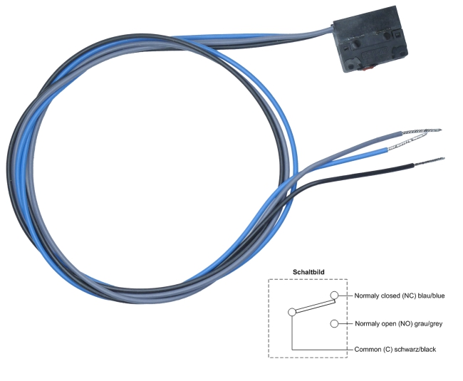 Mikroschalter Snap Action Switch V4NS Wechsler, IP67, Leitungen/kabel ca. 500mm
