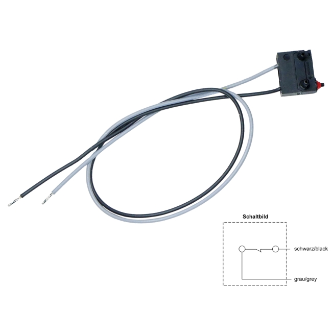 Mikroschalter Switch Cherry DK1F-W9A0, Öffner, IP65, Leitungen/Kabel ca. 250mm