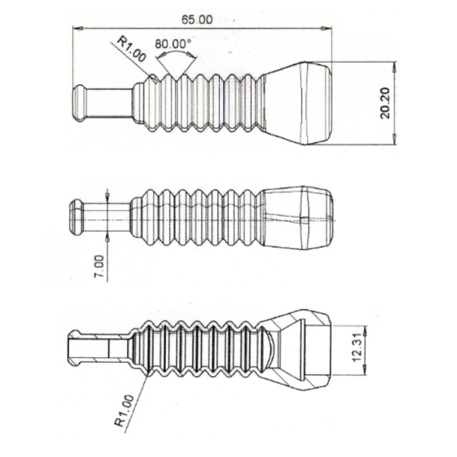 Reparatursatz 2-polig JPT Stecker Buchse TE 828657-3 und Knickschutztülle