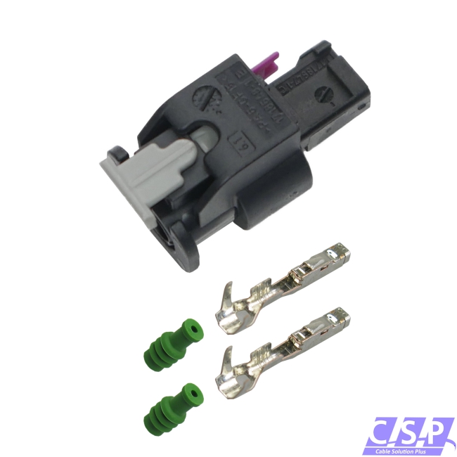 Reparatursatz 2-polig Stecker wie VW AUDI 4F0973702 4F0 973 702 Steckverbinder