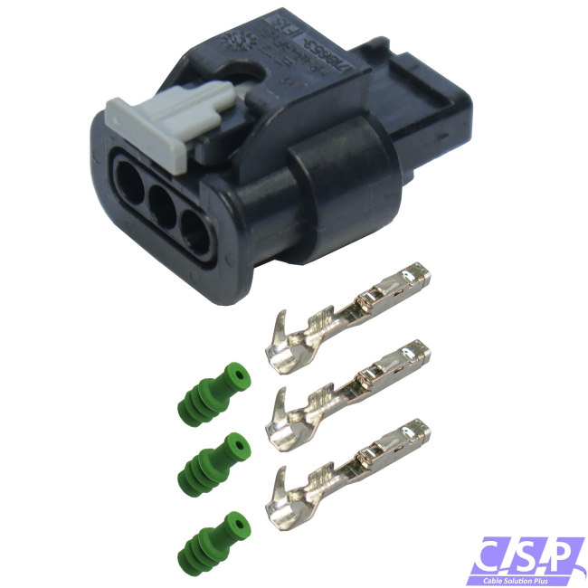 Reparatursatz 3-polig Stecker wie VW 4F0973703 / 4F0 973 703 Steckverbinder PDC