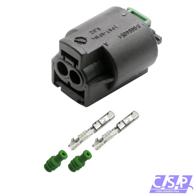 Reparatursatz Stecker 2-pol. passt zu BMW 61138365340 z.B. Raddrehzahlsensor