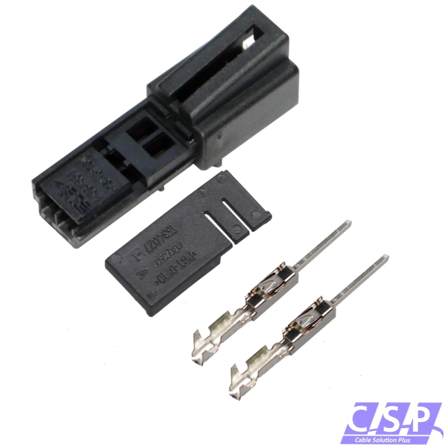 Reparatursatz Stecker 2-polig wie VW AUDI 4E0972575 4E0 972 575 Steckverbinder