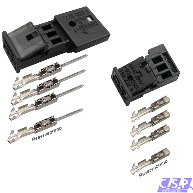 Reparaturset Stecker 0,5²-0,75² MQS Set 3-polig passt zu BMW 6905977 und 8377064