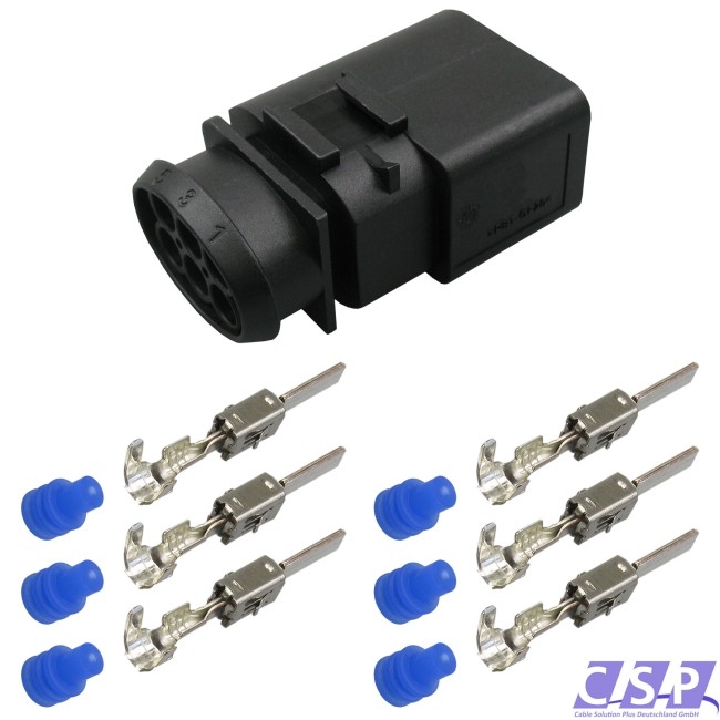 Stecker passt zu VW 1J0973833 Reparatursatz 6-pol. Stift 0,50²-1,00² 1J0 973 833